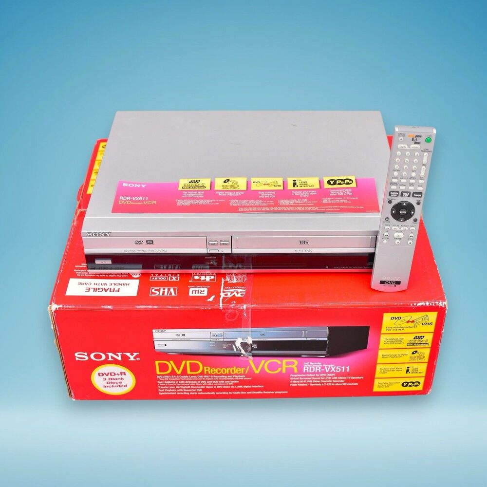 Sony RDR-VX511 VCR Player/Recorder & DVD Player/Recorder READ PARTS OR REPAIR
